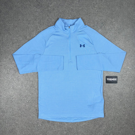 UNDER ARMOUR FLEX HALF ZIP - BLUE