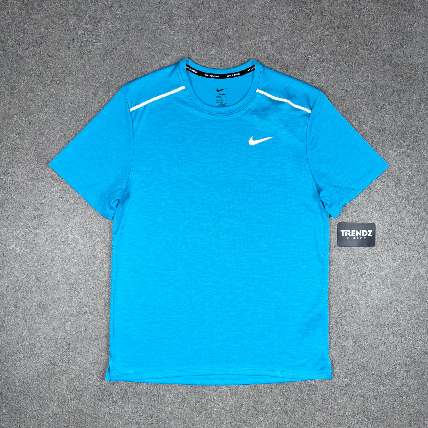 NIKE MILER T-SHIRT - BALTIC BLUE
