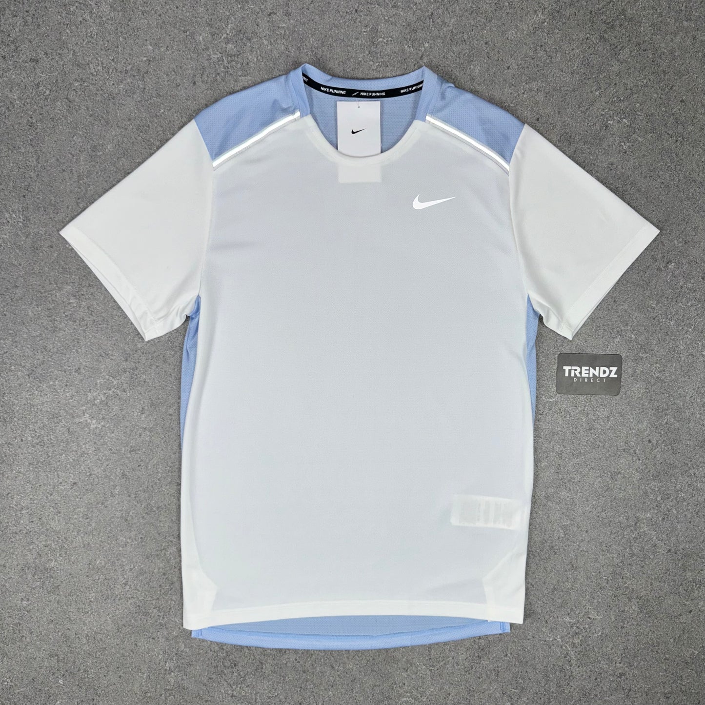 NIKE MILER T-SHIRT - WHITE/BLUE