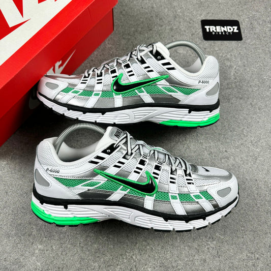NIKE P-6000 - SPRING GREEN & METALLIC SILVER