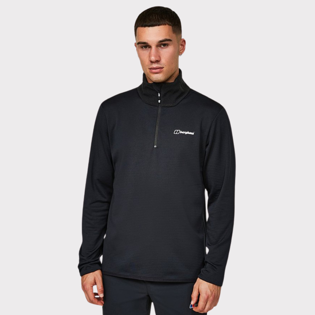 BERGHAUS THERMA-FIT HALF ZIP - BLACK