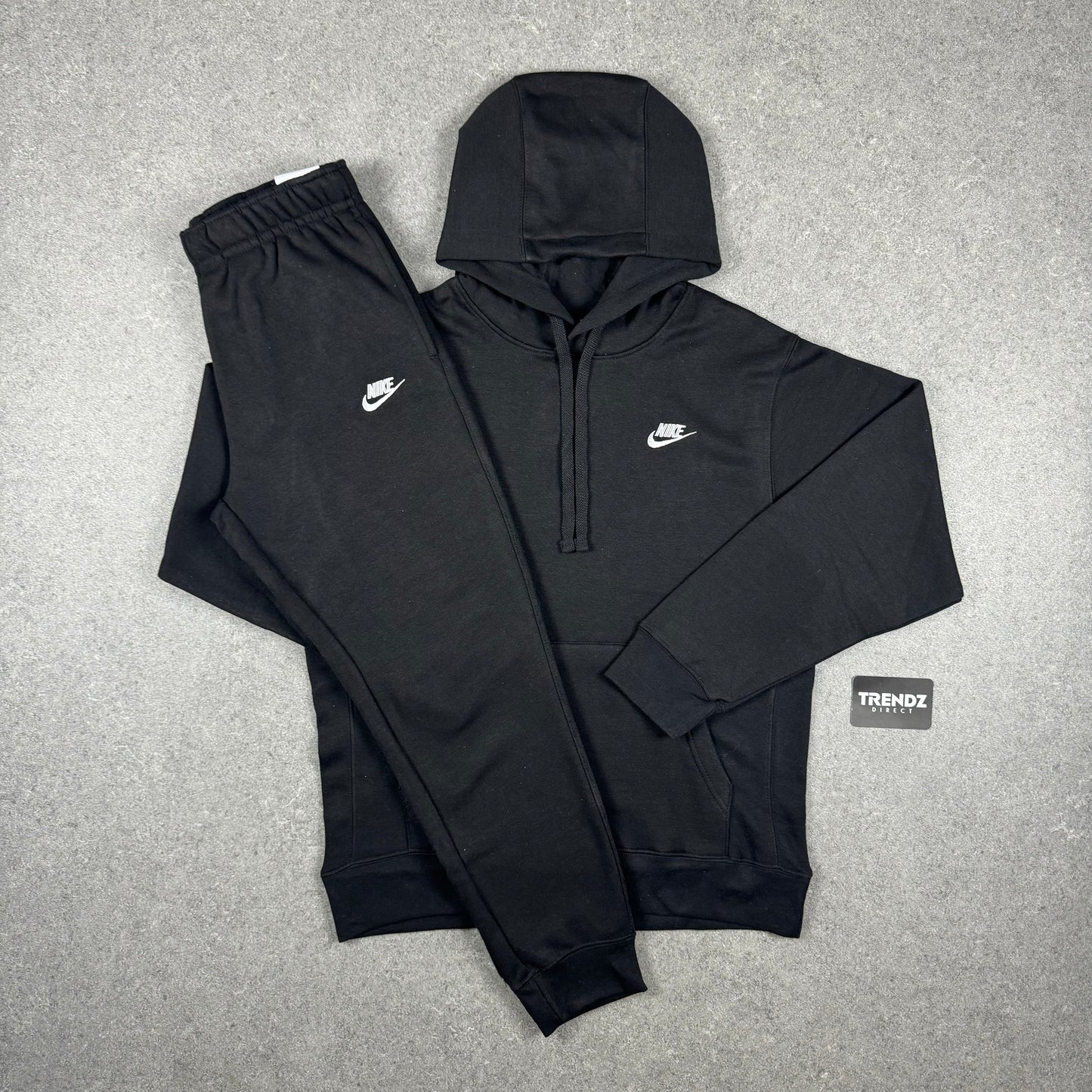 NIKE CLUB FLEECE TRACKSUIT - BLACK