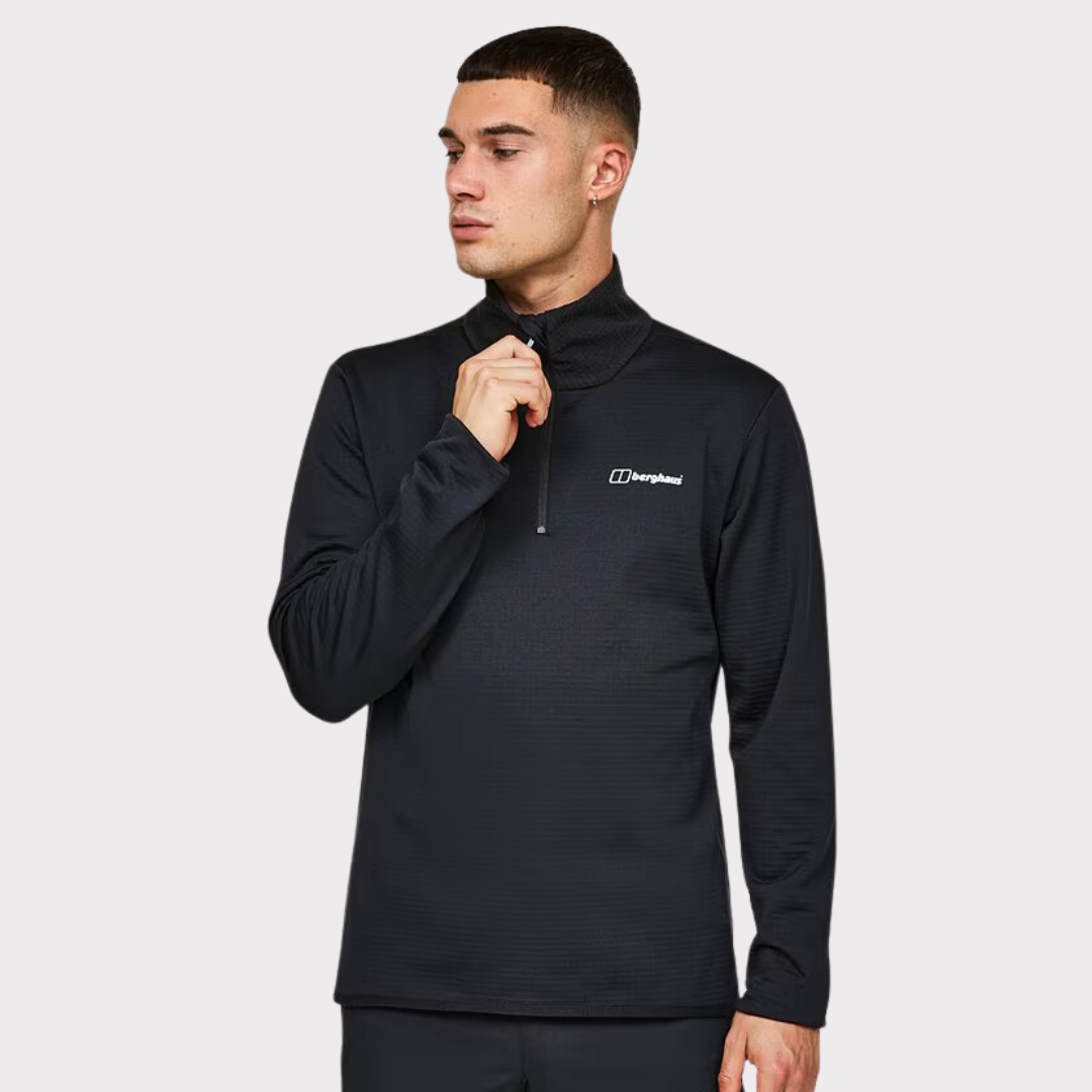 BERGHAUS THERMA-FIT HALF ZIP - BLACK