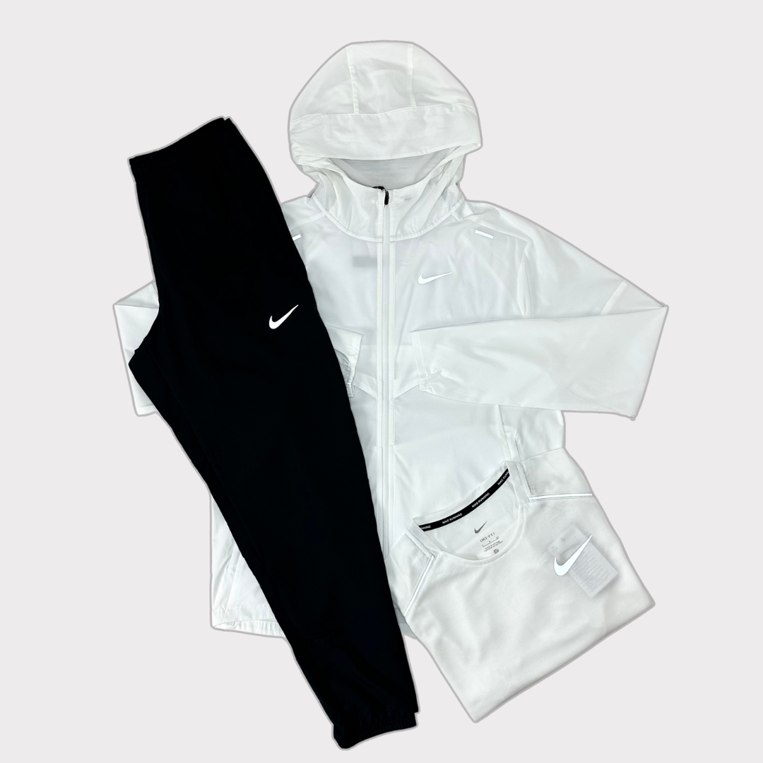 NIKE UV WINDBREAKER MILER 1.0 BOTTOMS SET ICE WHITE