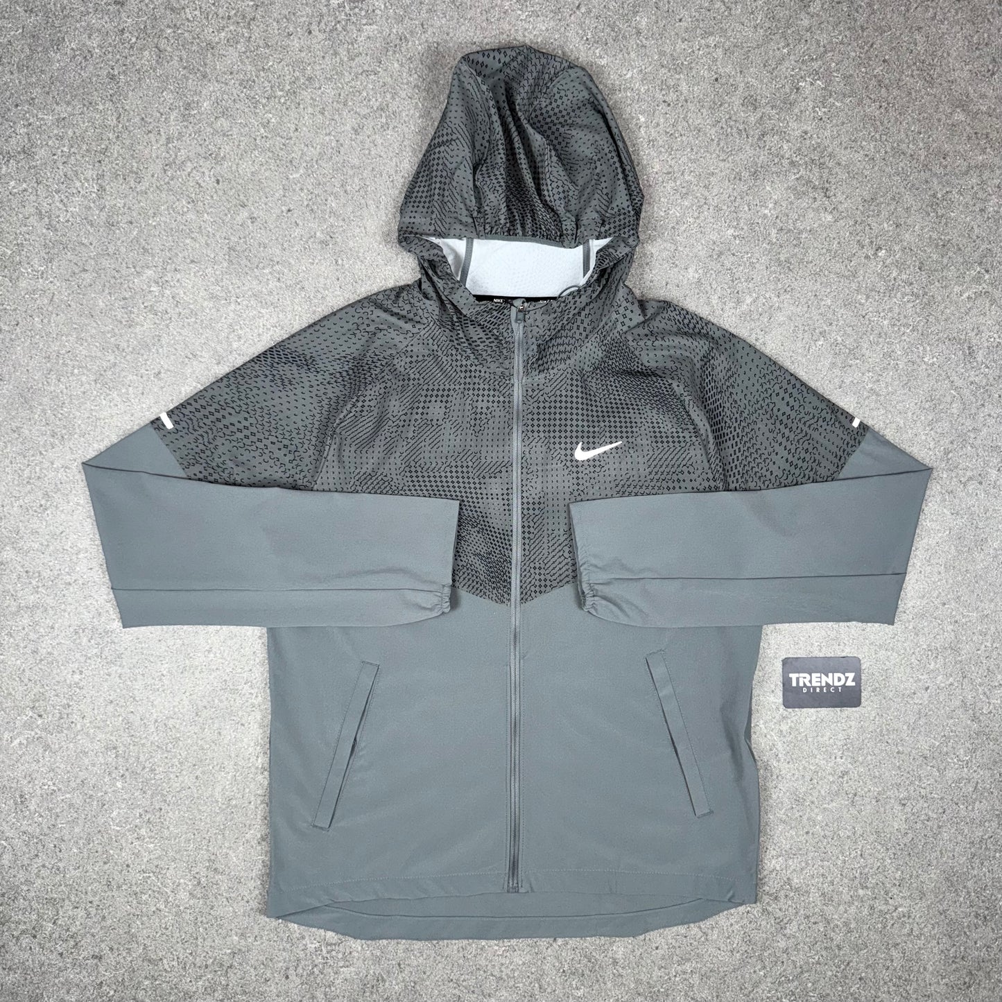 NIKE ECLIPSE WINDBREAKER JACKET - GREY