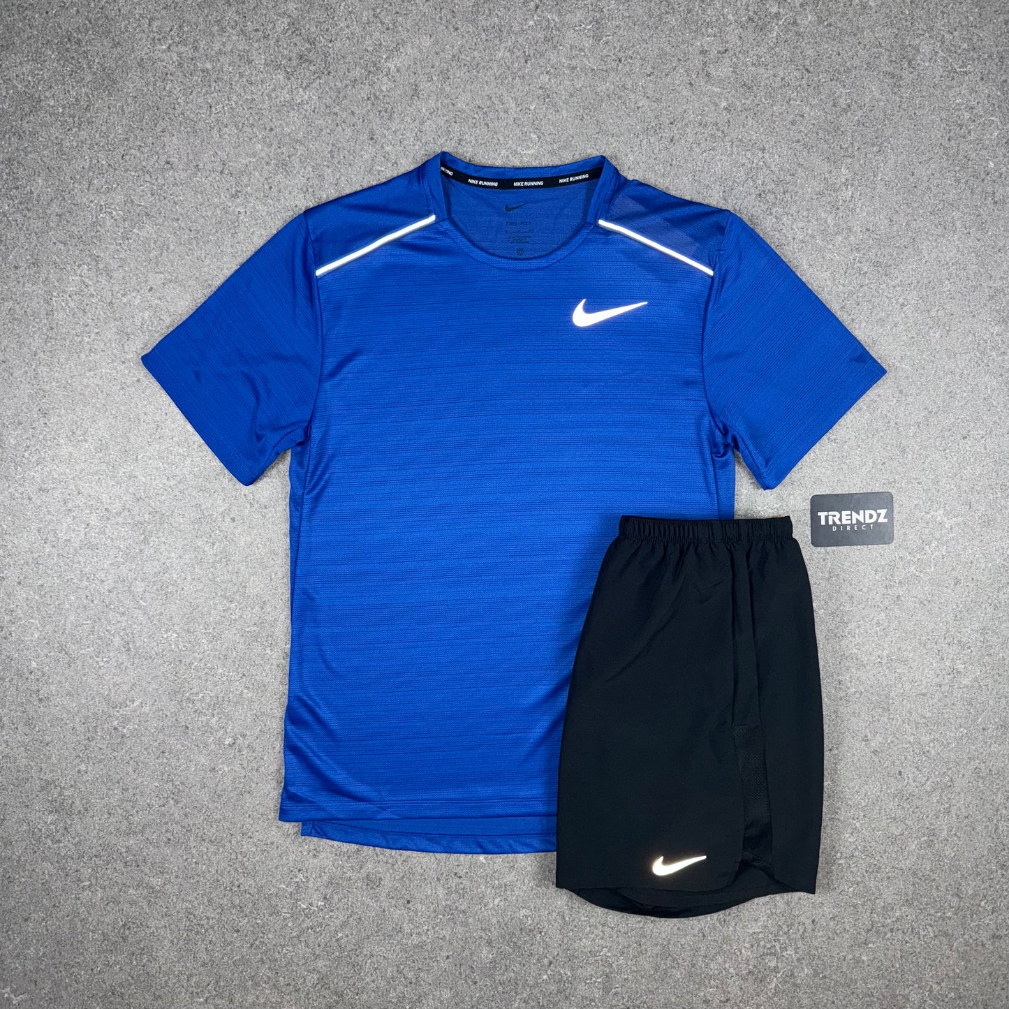 NIKE MILER & CHALLENGER SHORTS SET - ROYAL BLUE