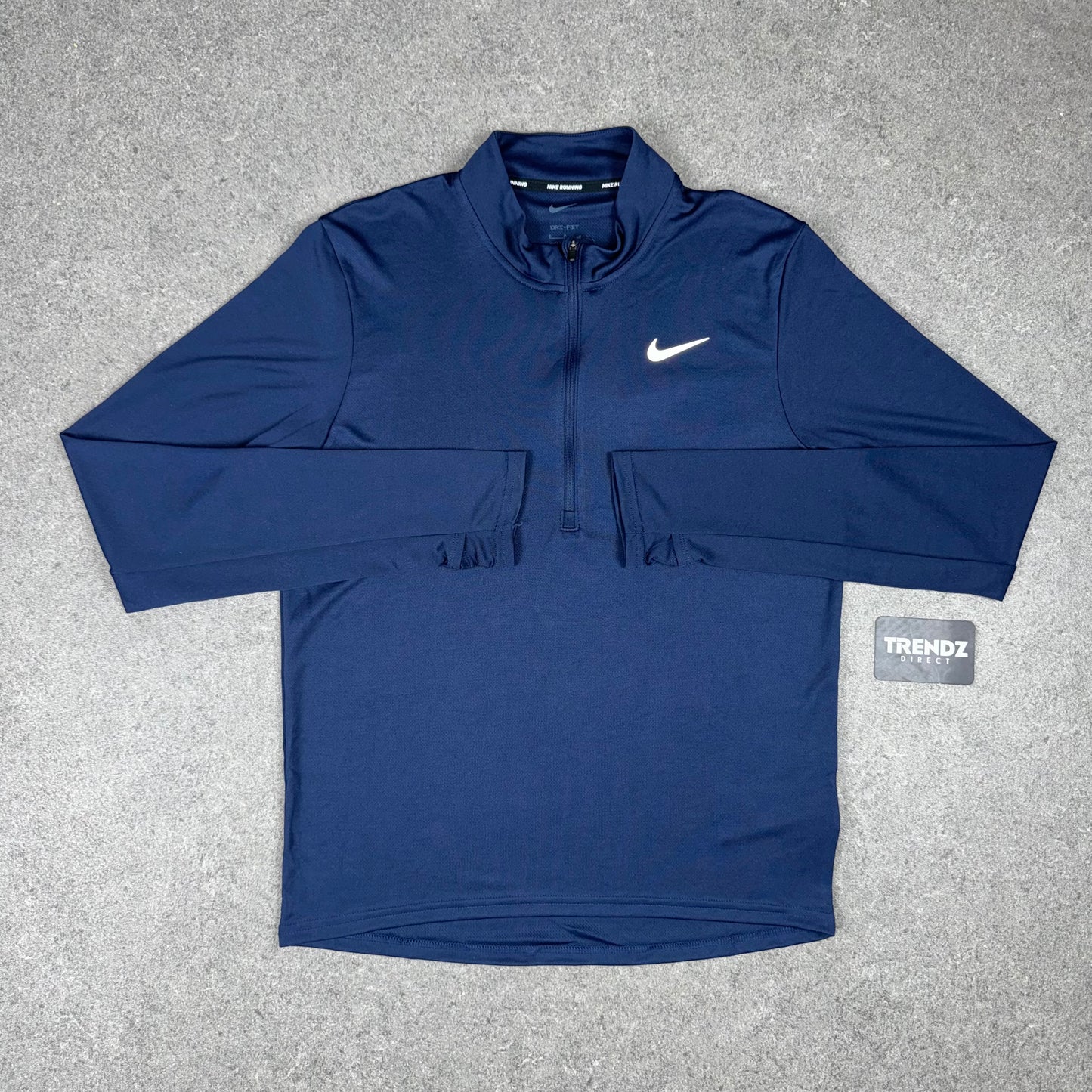 NIKE PACER HALF ZIP & MILER SHORTS SET - NAVY