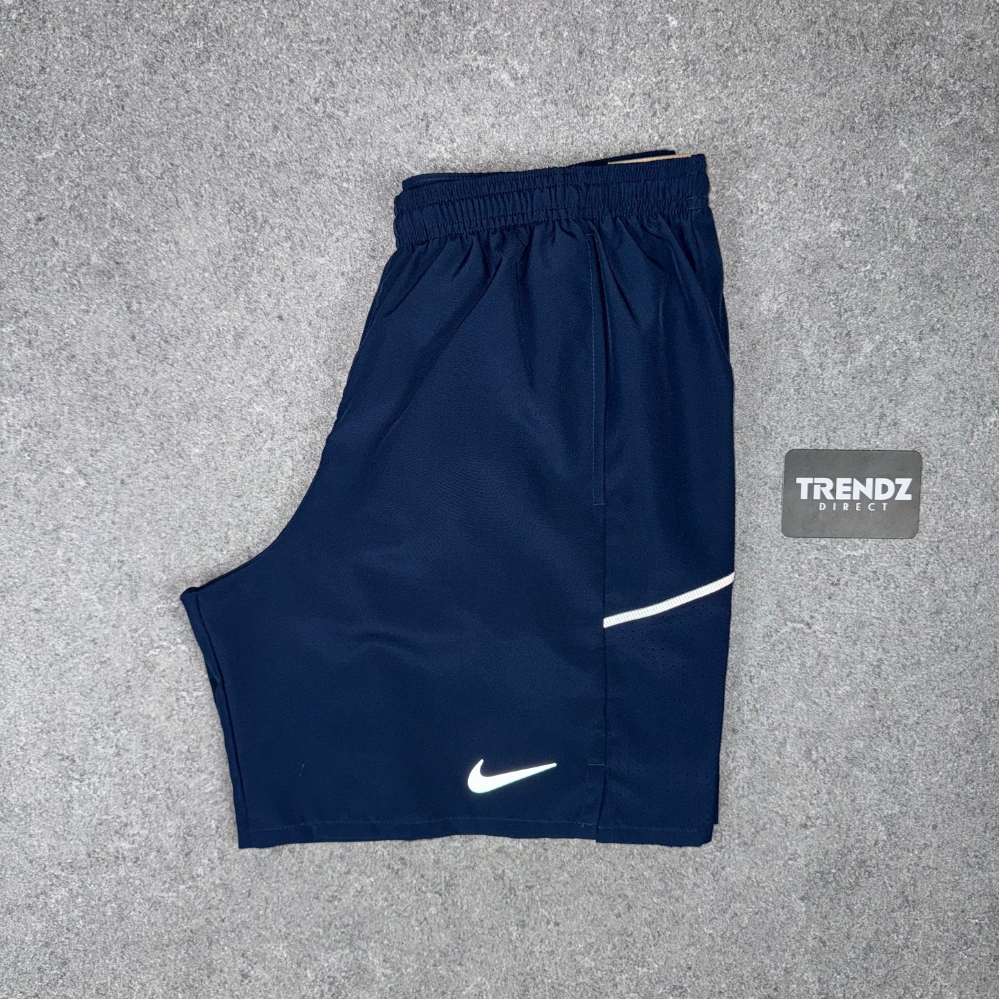 NIKE MILER T-SHIRT & MILER SHORTS SET - MIDNIGHT NAVY