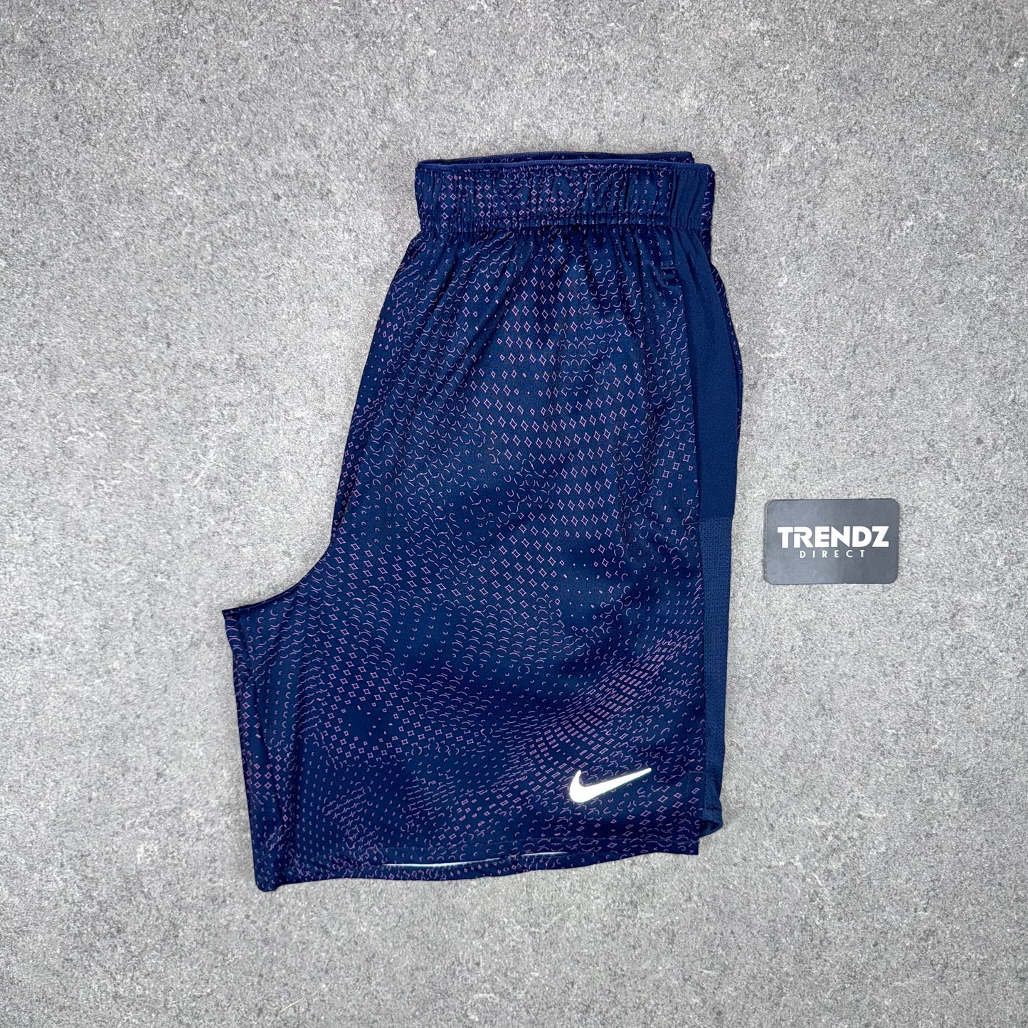 NIKE ECLIPSE SHORTS - NAVY/PINK