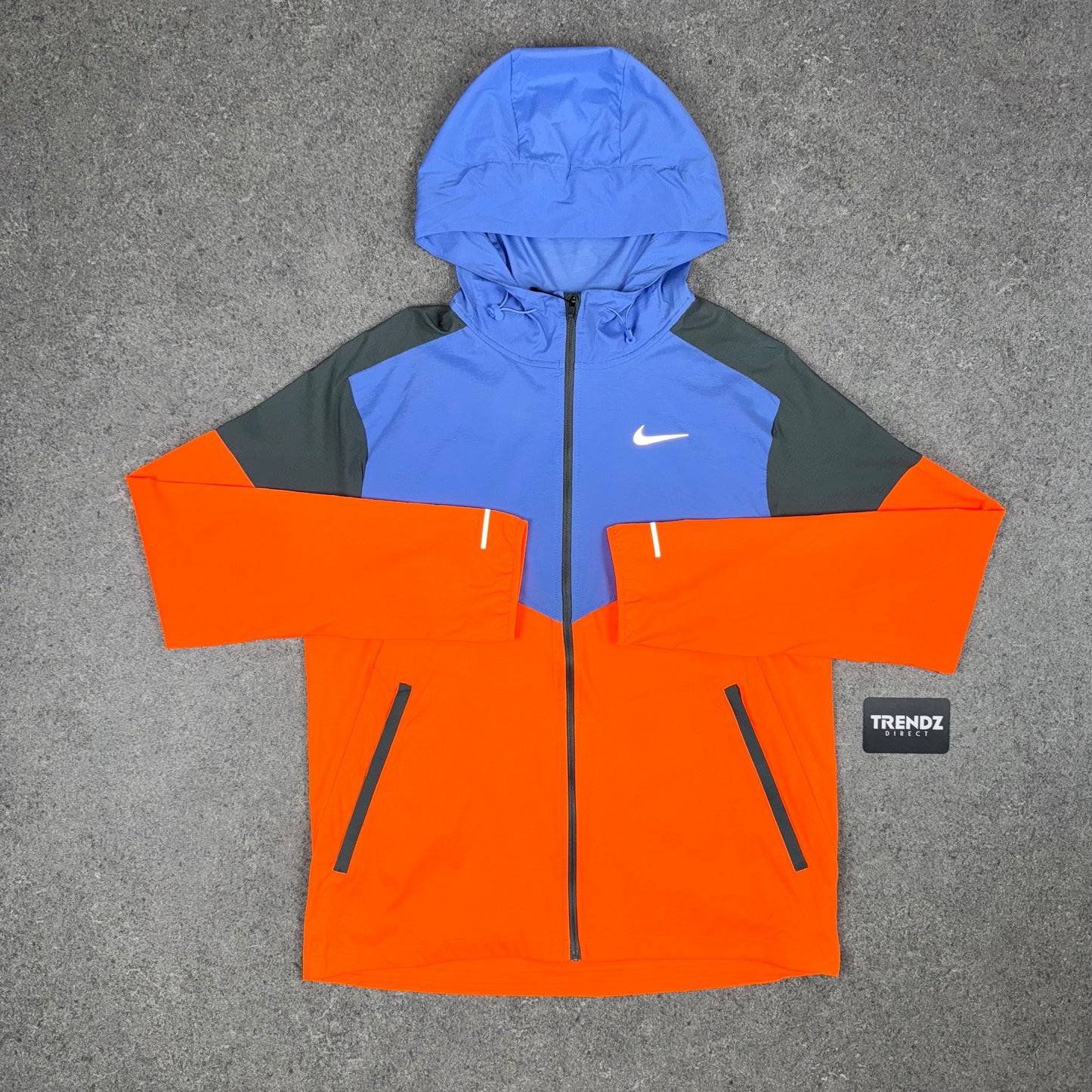 NIKE UV WINDBREAKER - ORANGE/GREY