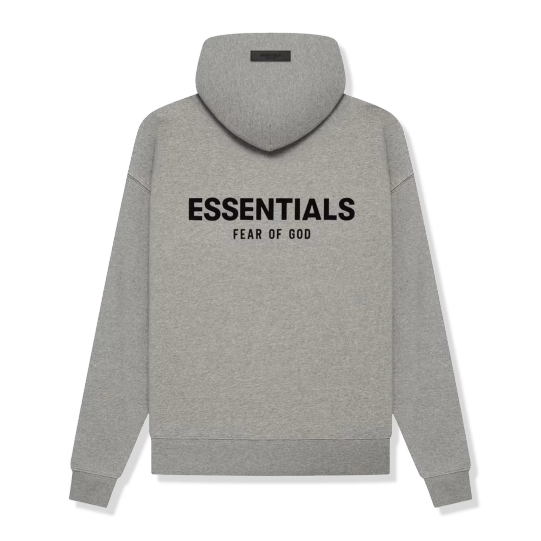 FEAR OF GOD ESSENTIALS HOODIE - DARK HEATHER OATMEAL (SS22)
