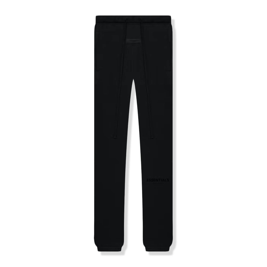 FEAR OF GOD ESSENTIALS SWEATPANTS - BLACK STRETCH LIMO (SS22)