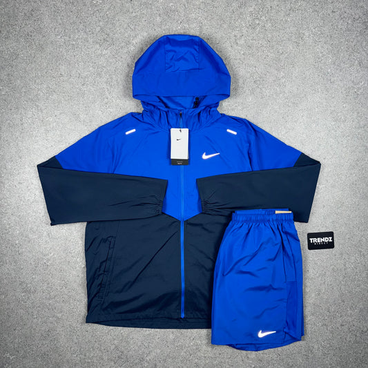 NIKE UV WINDBREAKER & CHALLENGER SHORTS SET - ROYAL BLUE