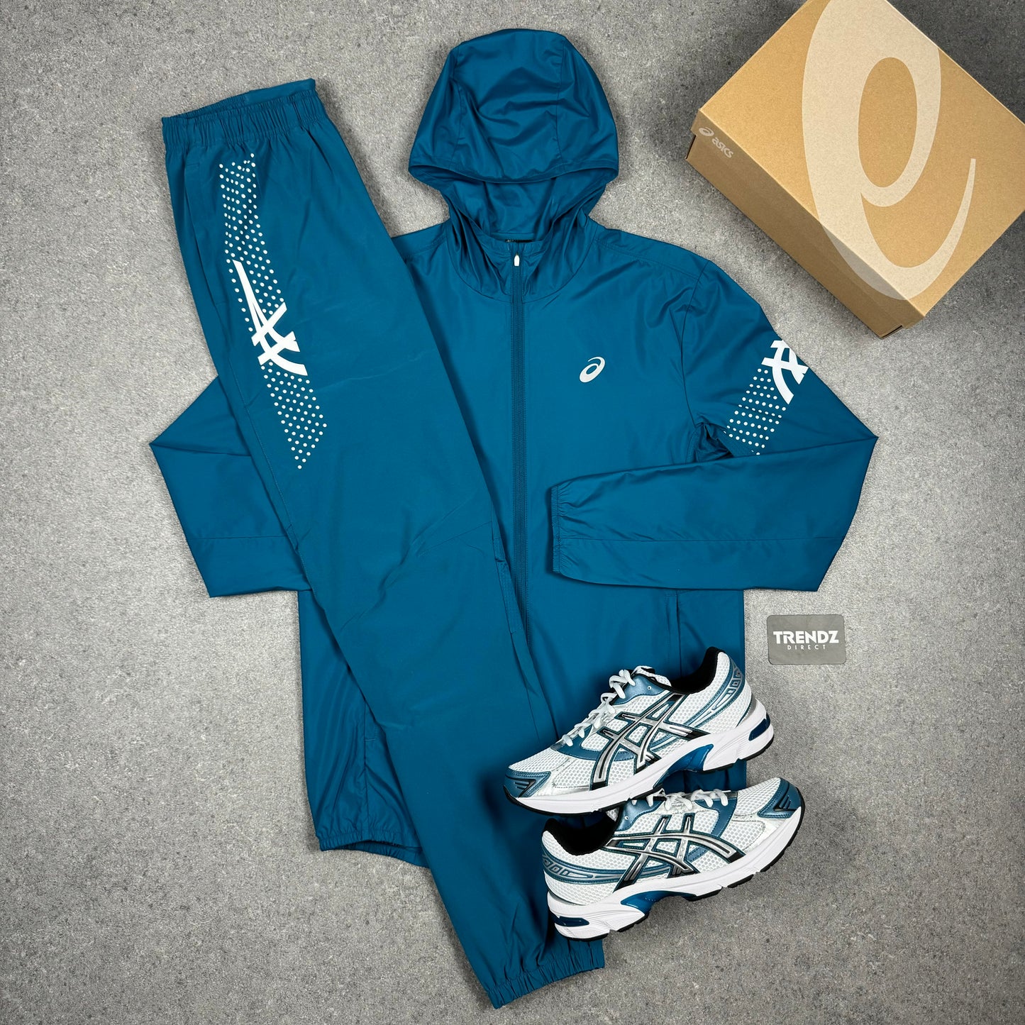 ASICS ICON WINDBREAKER JACKET - TEAL