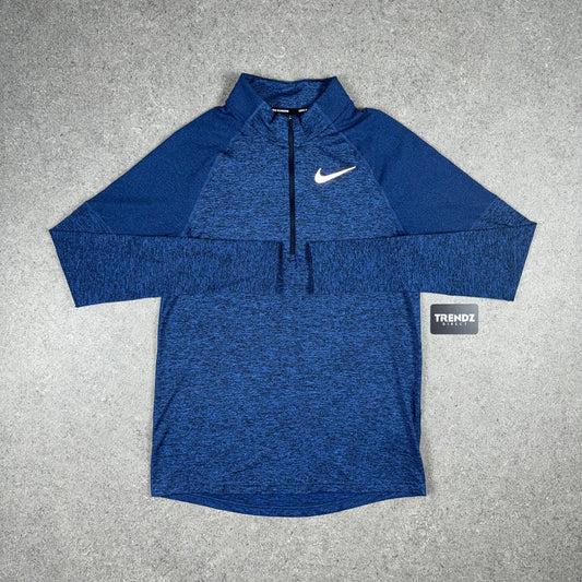 NIKE ELEMENT HALF ZIP - BLUE