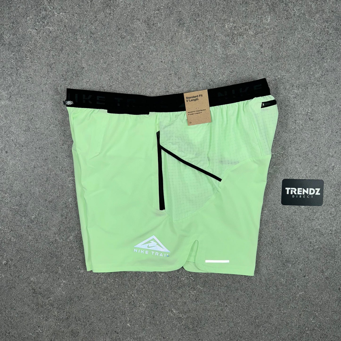 NIKE FLEX TRAIL SHORTS - VAPOUR GREEN