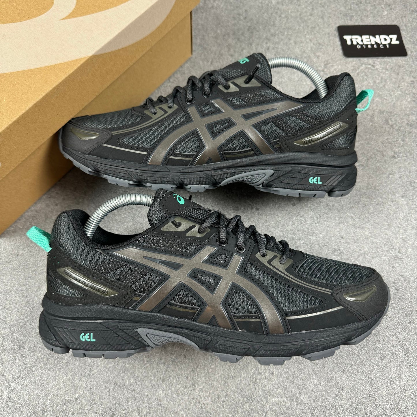 ASICS GEL VENTURE 6 - BLACK/TURQUOISE