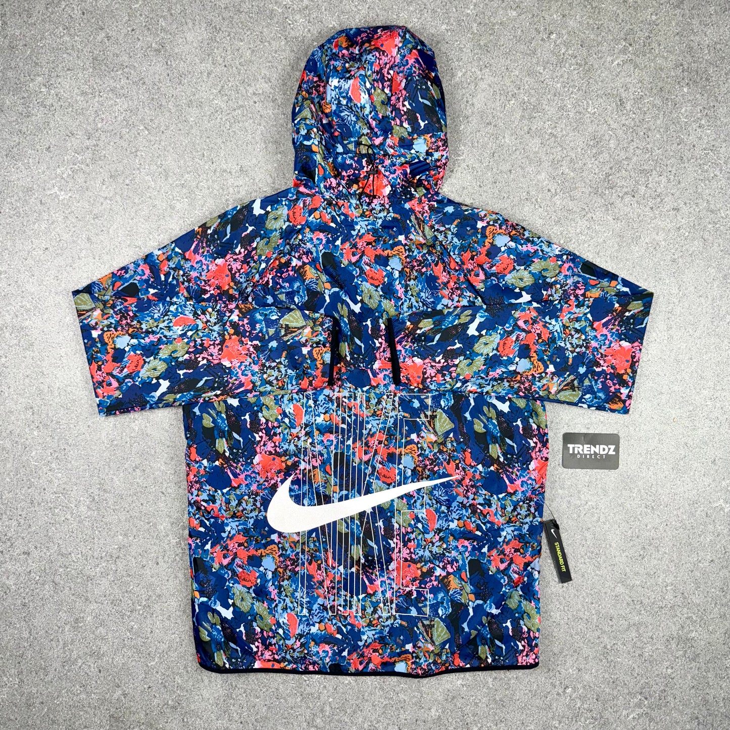 NIKE FLORAL WINDBREAKER - BLUE/PINK