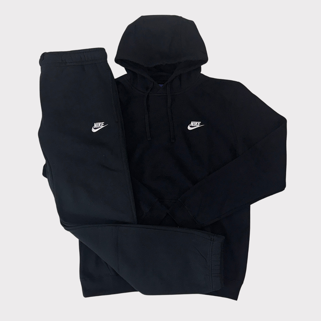 NIKE CLUB FLEECE TRACKSUIT BLACK