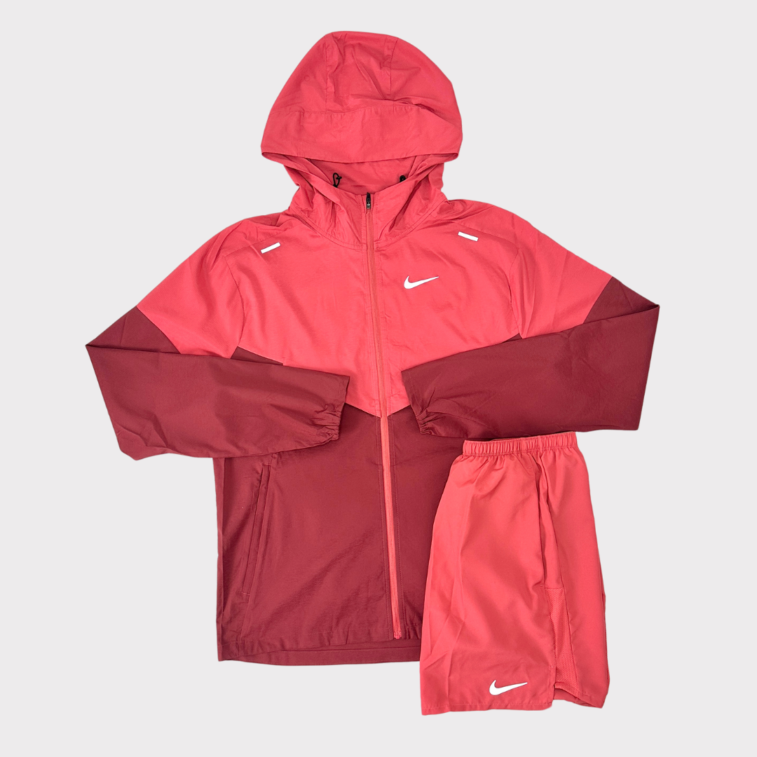 Red and black nike windbreaker deals