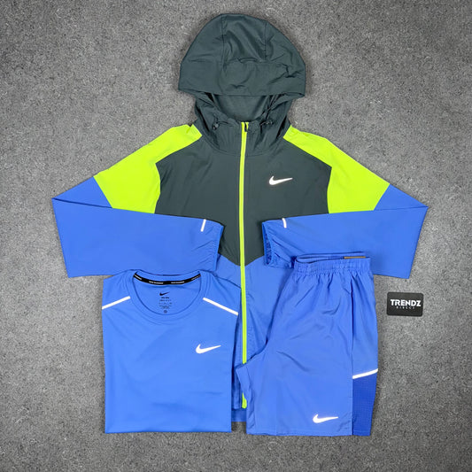 NIKE UV WINDBREAKER TRIO SET - BLUE/VOLT