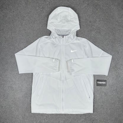 NIKE UV WINDBREAKER & SHORTS SET - WHITE/GREY