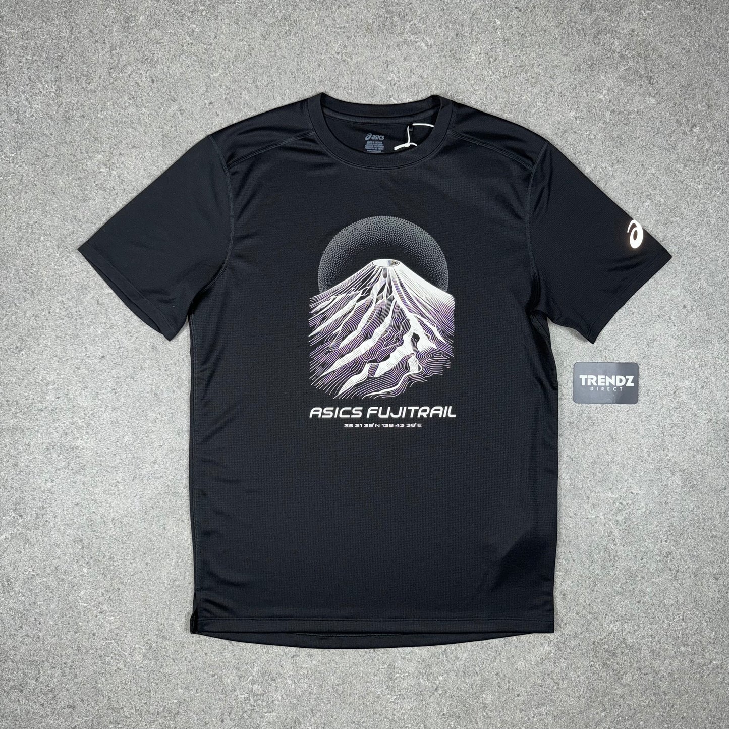 ASICS FUJITRAIL T-SHIRT & SHORTS SET - BLACK/GREY