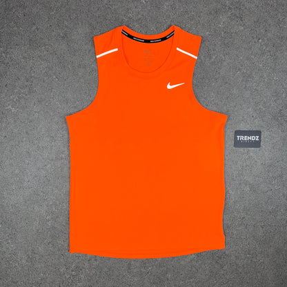 NIKE MILER VEST & SHORTS SET - ORANGE