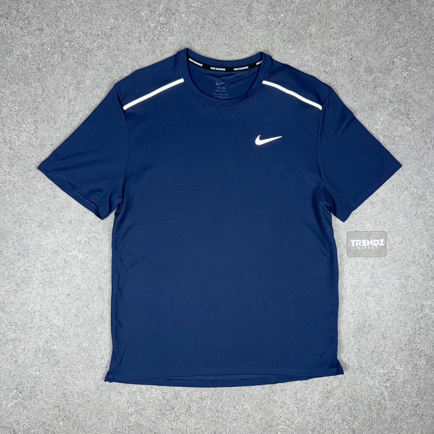 NIKE MILER T-SHIRT & MILER SHORTS SET - MIDNIGHT NAVY
