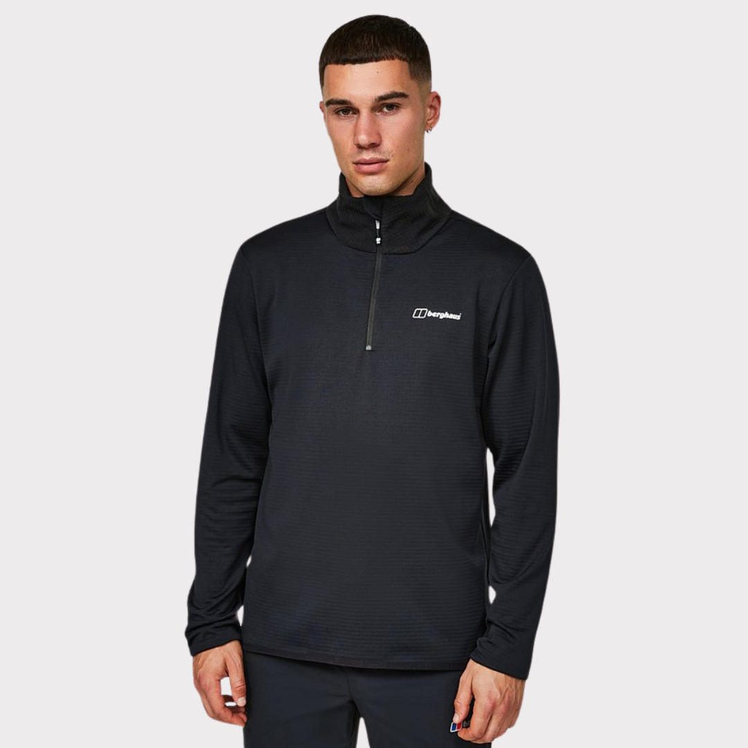 BERGHAUS HALF ZIP - BLACK