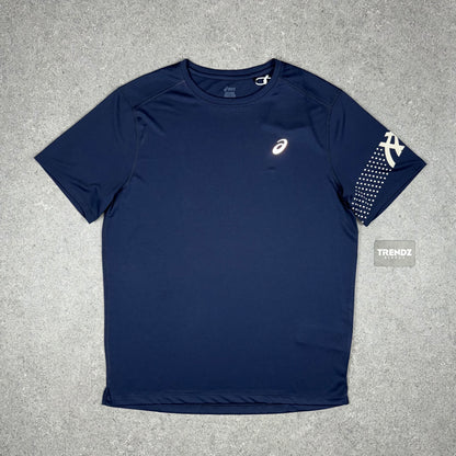 ASICS ICON T-SHIRT & PERFORMANCE SHORTS SET - NAVY/BLACK
