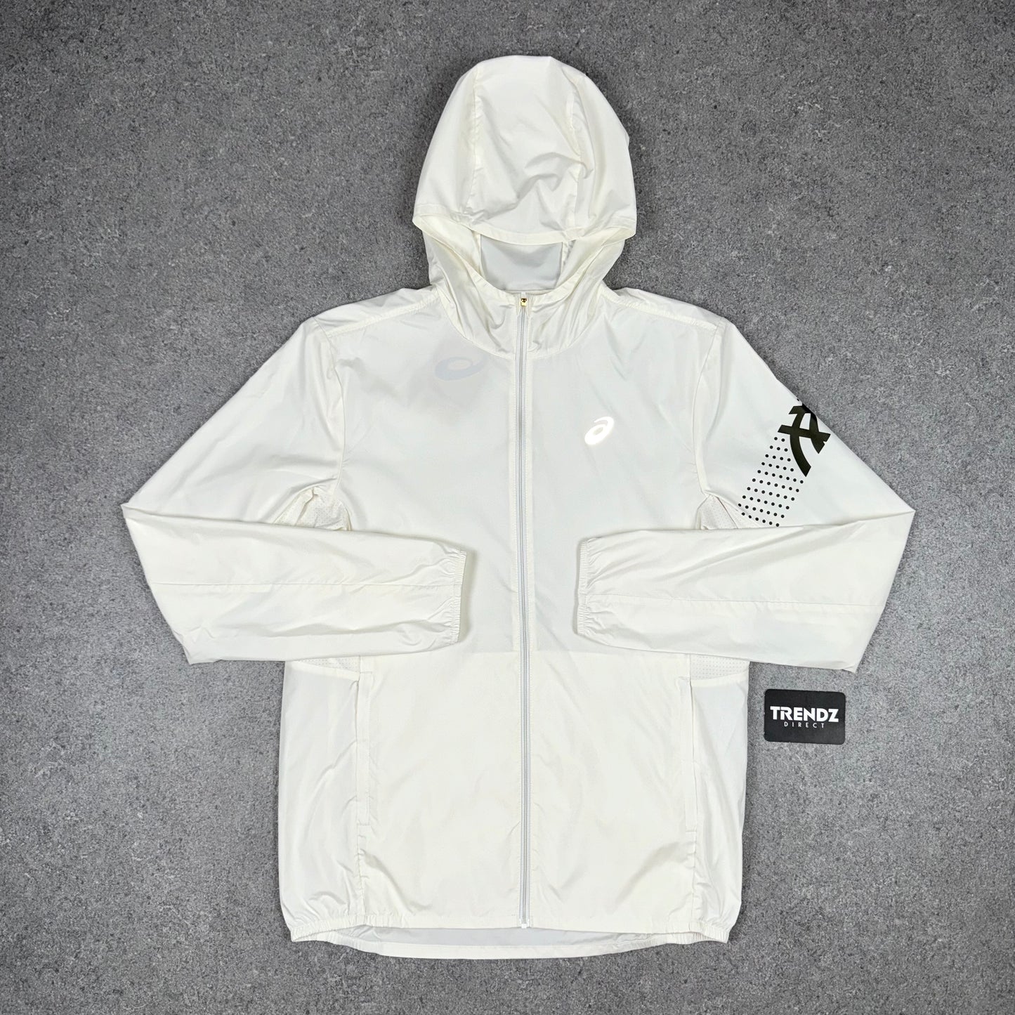 ASICS ICON JACKET & PERFORMANCE SHORTS SET - CREAM