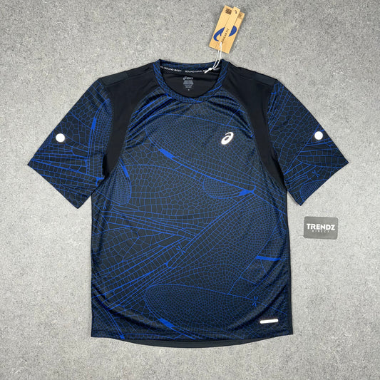 ASICS ROAD LITE T-SHIRT - NAVY/BLACK
