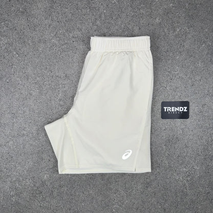 ASICS CORE T-SHIRT & SHORTS SET - CREAM
