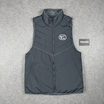 NIKE THERMA-FIT AIR REPEL GILET - GREY