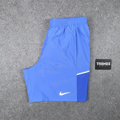 NIKE MILER T-SHIRT & MILER SHORTS SET - BLUE PULSE