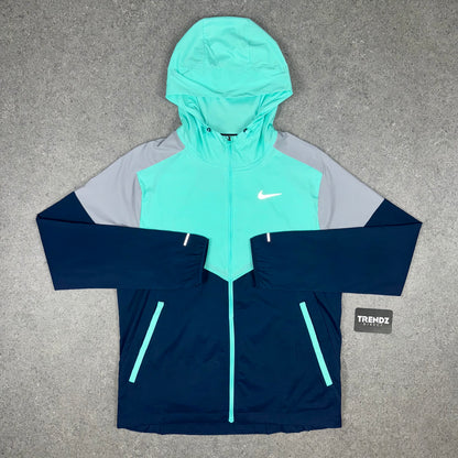 NIKE UV WINDBREAKER & SHORTS SET - TURQUOISE/NAVY