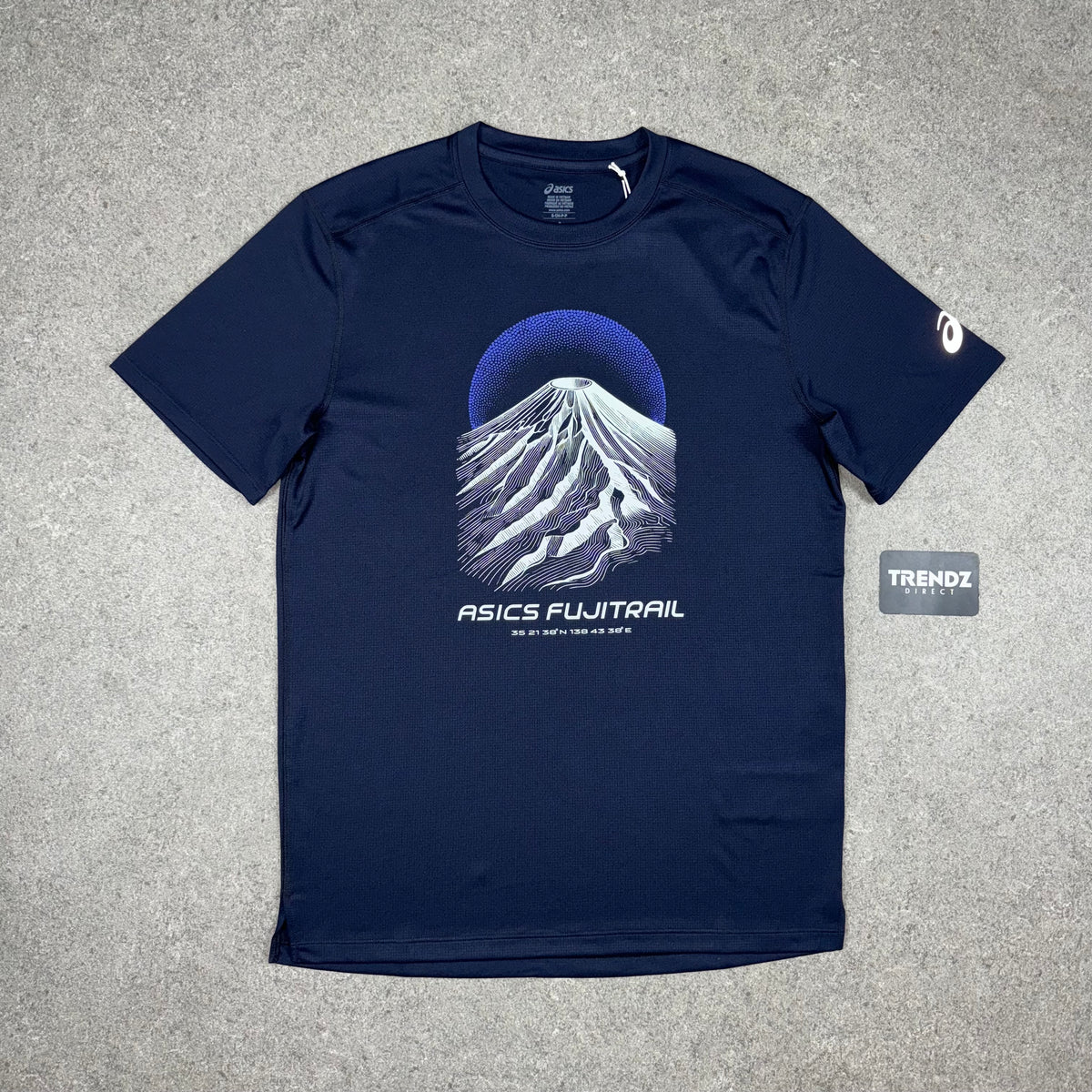 ASICS FUJITRAIL T-SHIRT & SHORTS SET - NAVY/BLUE