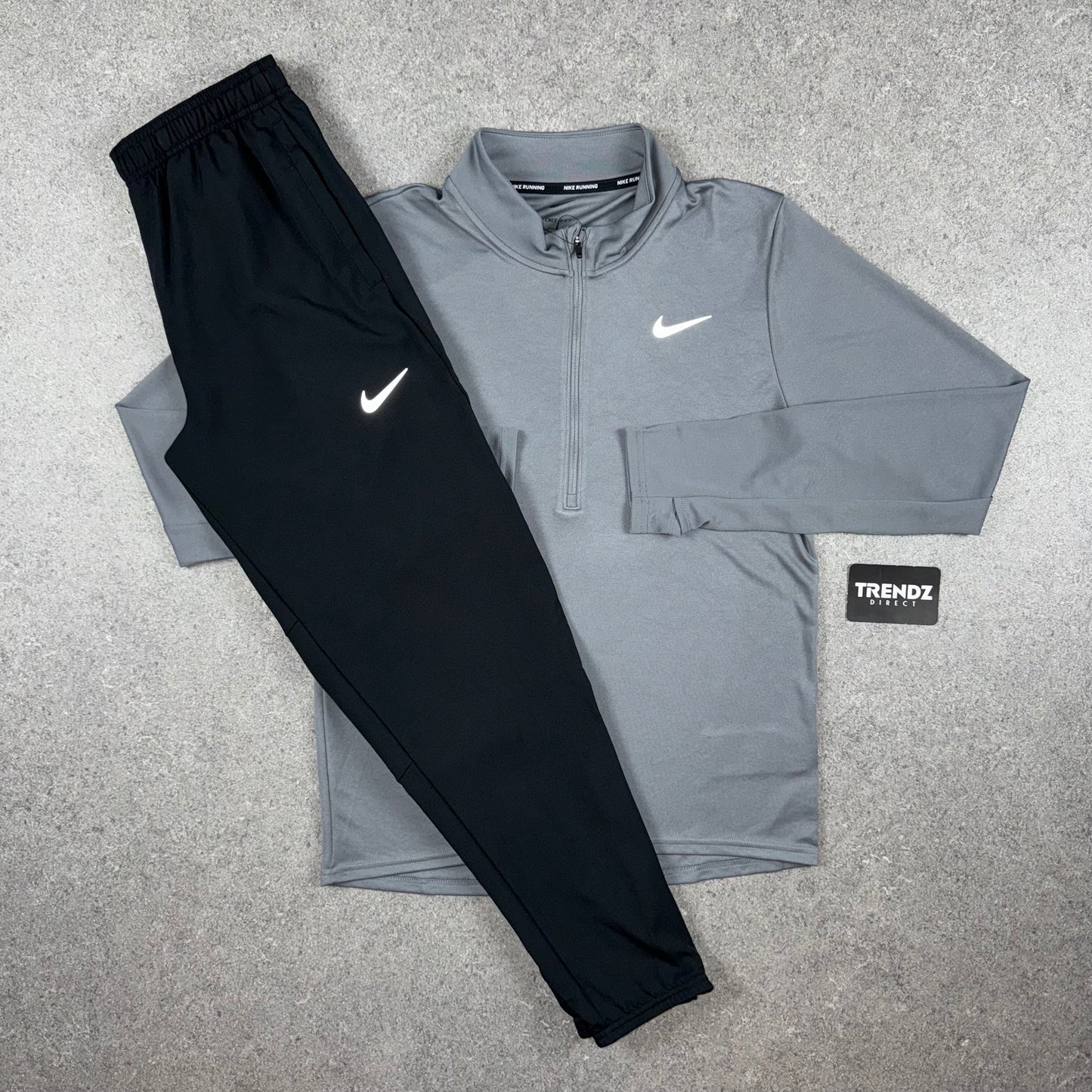 NIKE PACER HALF ZIP TRACKSUIT - GREY