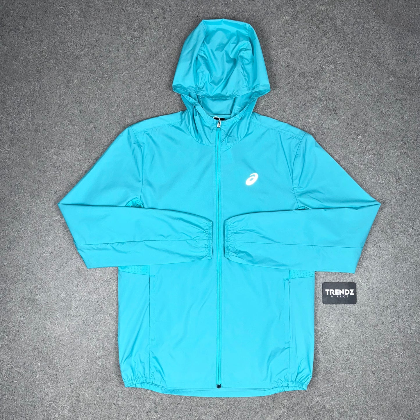 ASICS CORE WINDBREAKER JACKET - AQUA