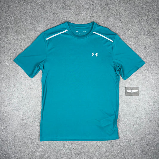 UNDER ARMOUR TECH REFLECTIVE T-SHIRT - TEAL