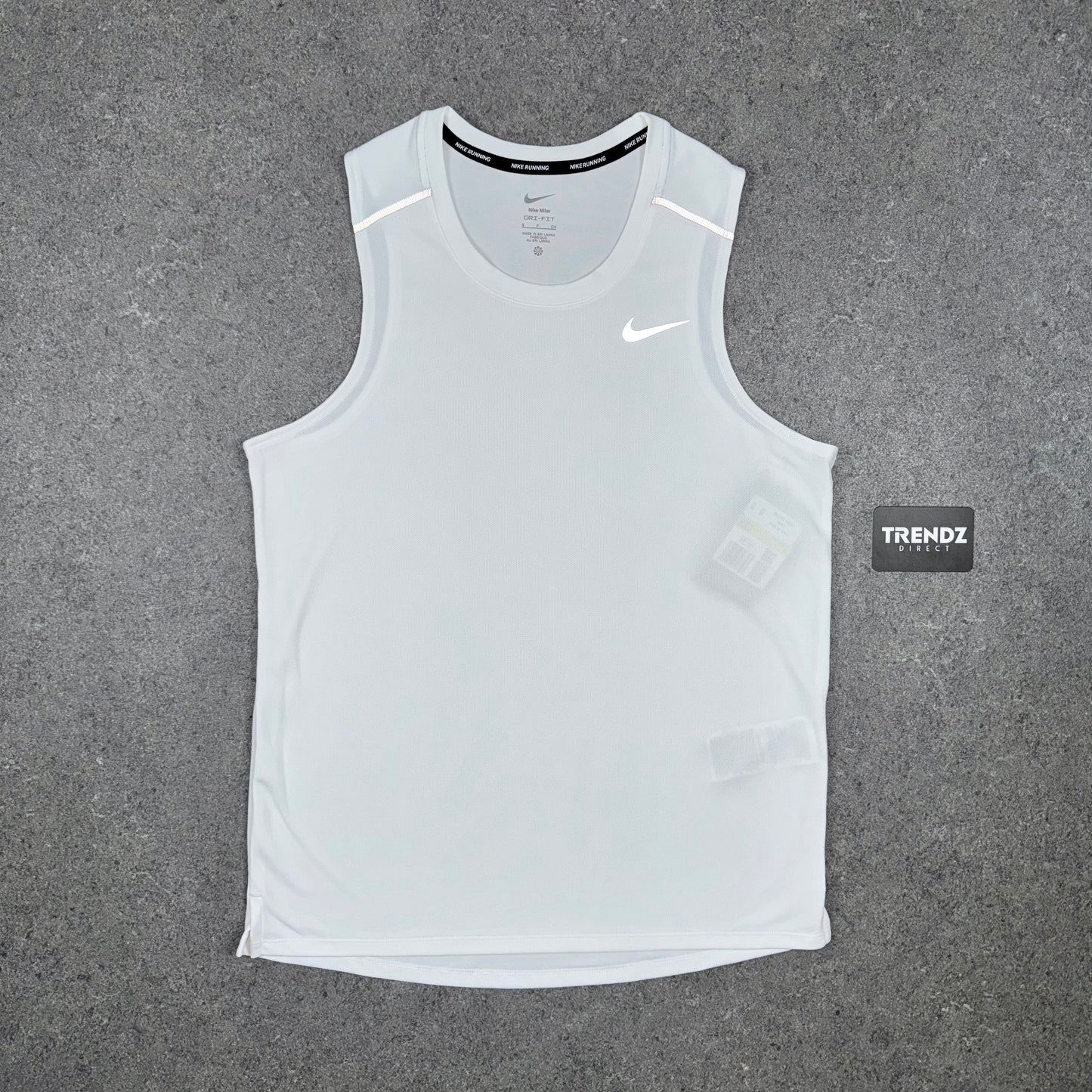NIKE MILER VEST & SHORTS SET - WHITE/GREY