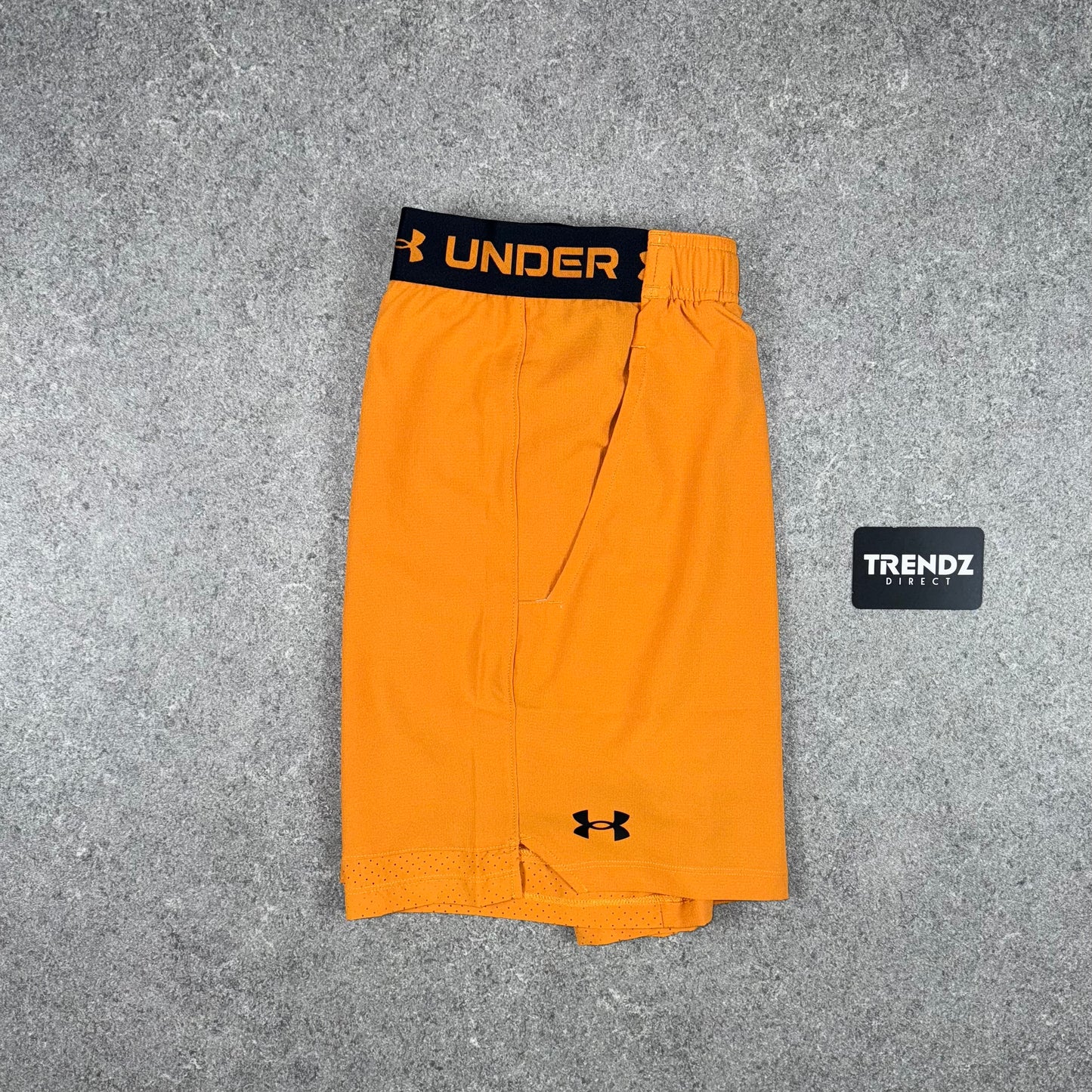 UNDER ARMOUR CAMO T-SHIRT & SHORTS SET - ORANGE