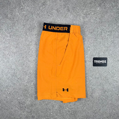 UNDER ARMOUR CAMO T-SHIRT & SHORTS SET - ORANGE