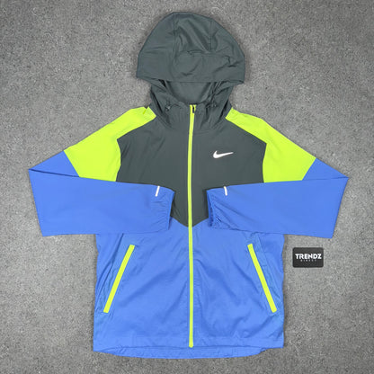 NIKE UV WINDBREAKER & MILER SHORTS SET - BLUE/VOLT