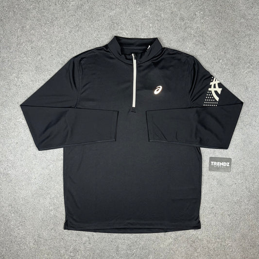 ASICS ICON HALF ZIP - BLACK