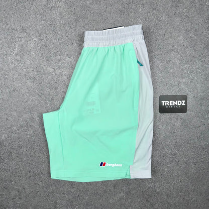 BERGHAUS TECH JACKET & SHORTS SET - MINT/GREY.
