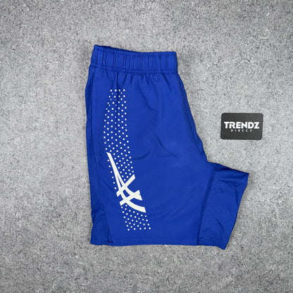 ASICS ICON T-SHIRT & SHORTS SET - COBALT BLUE