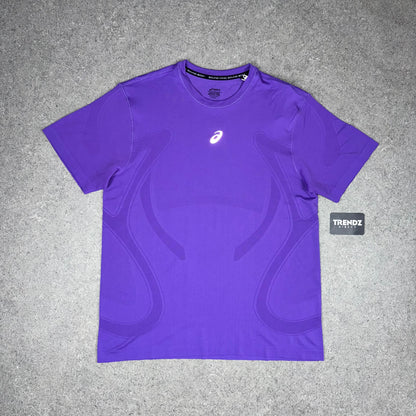 ASICS SEAMLESS T-SHIRT & SHORTS SET - PURPLE/BLACK
