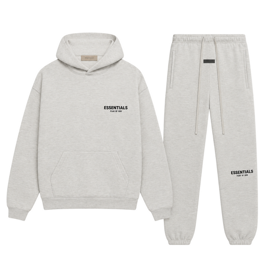 FEAR OF GOD ESSENTIALS TRACKSUIT - LIGHT HEATHER OATMEAL (SS22)